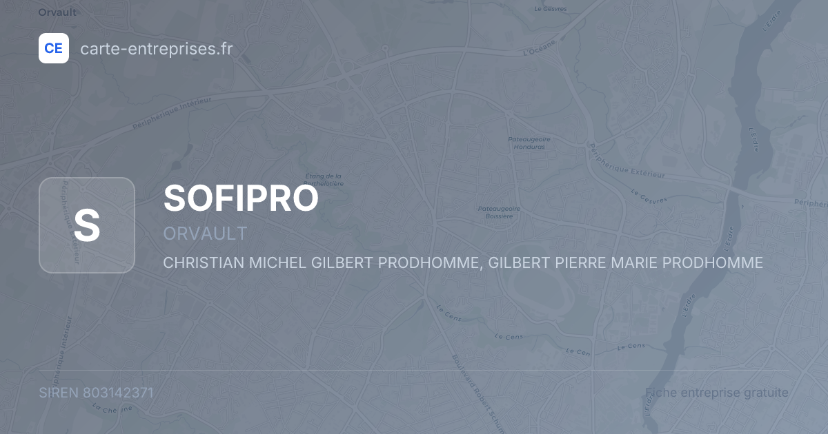 SOFIPRO — 803142371 — fiche entreprise