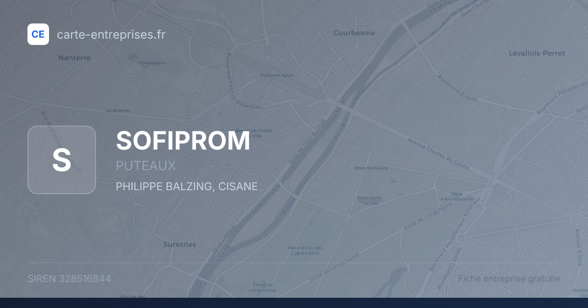 SOFIPROM — 328516844 — fiche entreprise