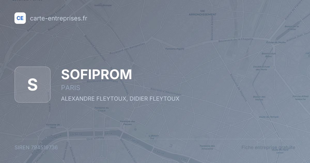 SOFIPROM — 794519736 — fiche entreprise