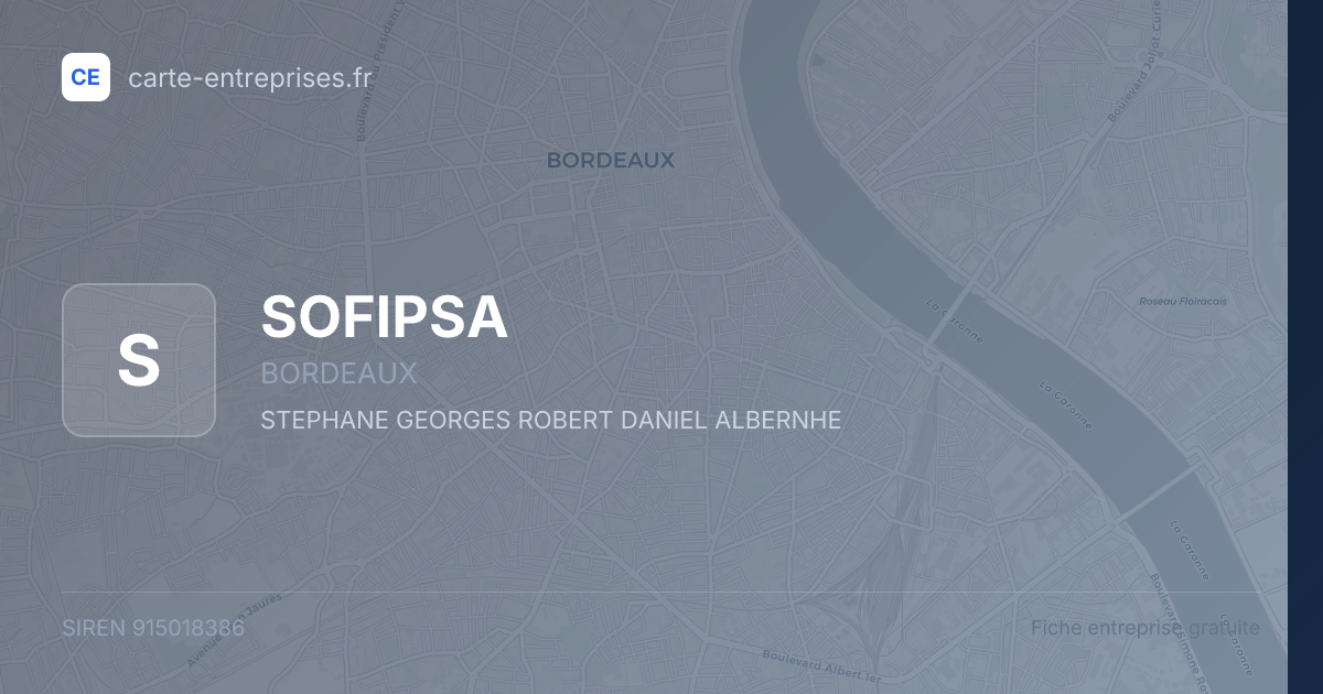 SOFIPSA — 915018386 — fiche entreprise