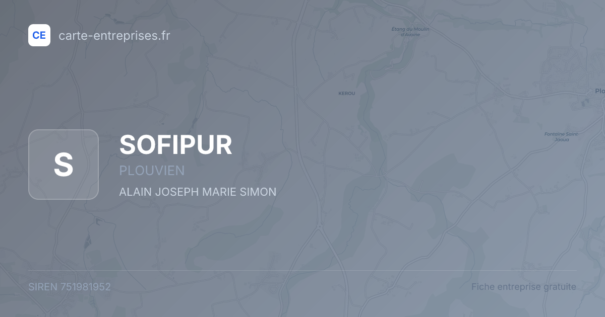 SOFIPUR — 751981952 — fiche entreprise