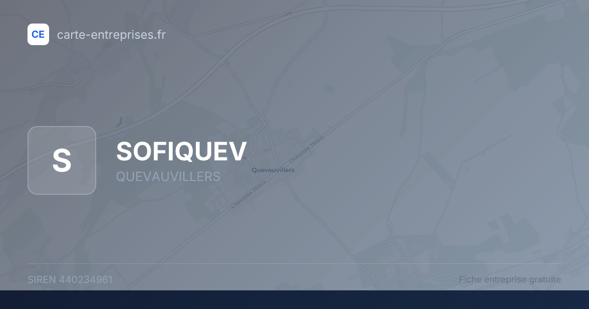 SOFIQUEV — 440234961 — fiche entreprise