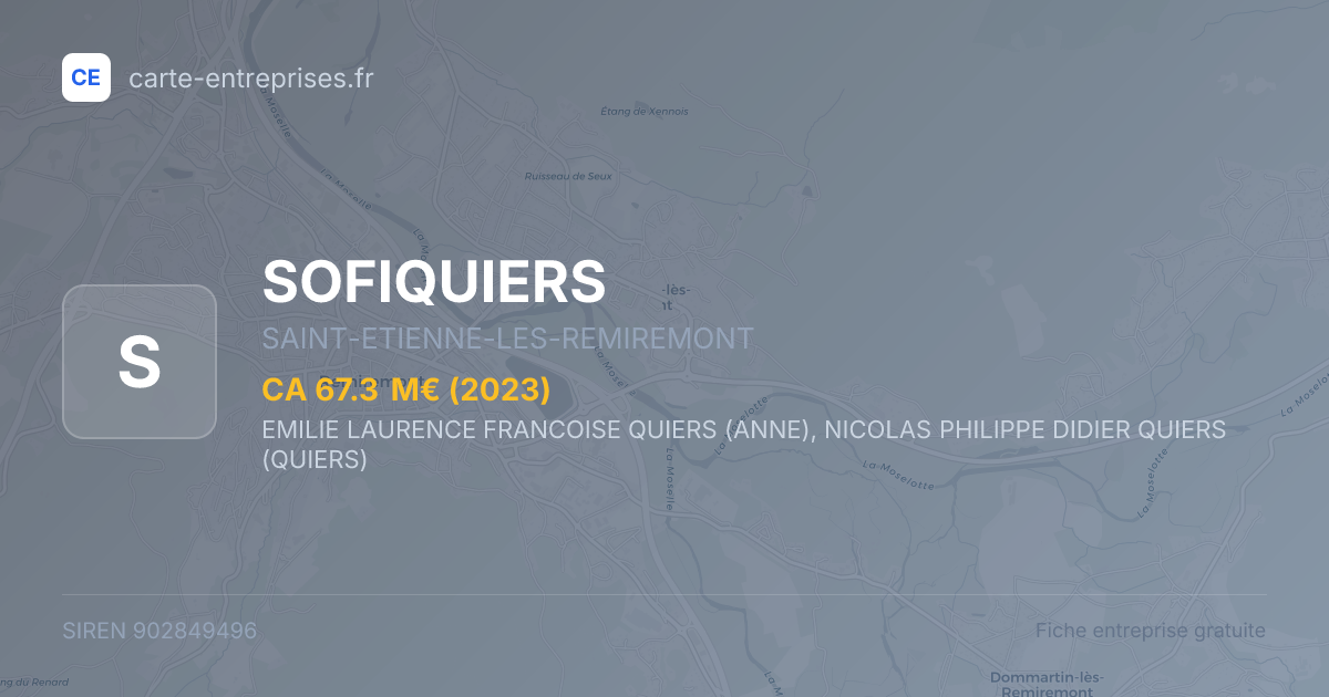 SOFIQUIERS — 902849496 — fiche entreprise