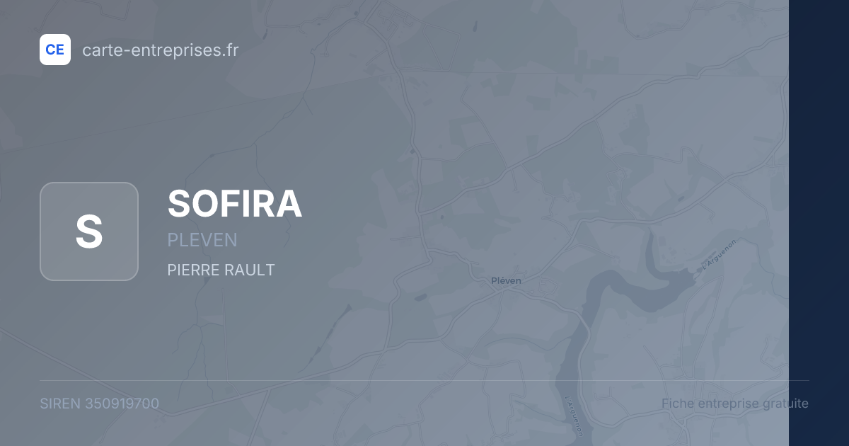 SOFIRA — 350919700 — fiche entreprise