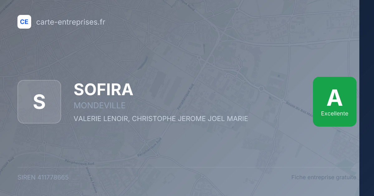 SOFIRA — 411778665 — fiche entreprise