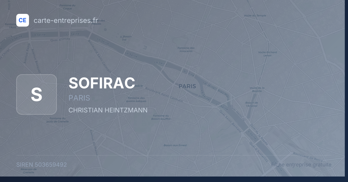 SOFIRAC — 503659492 — fiche entreprise