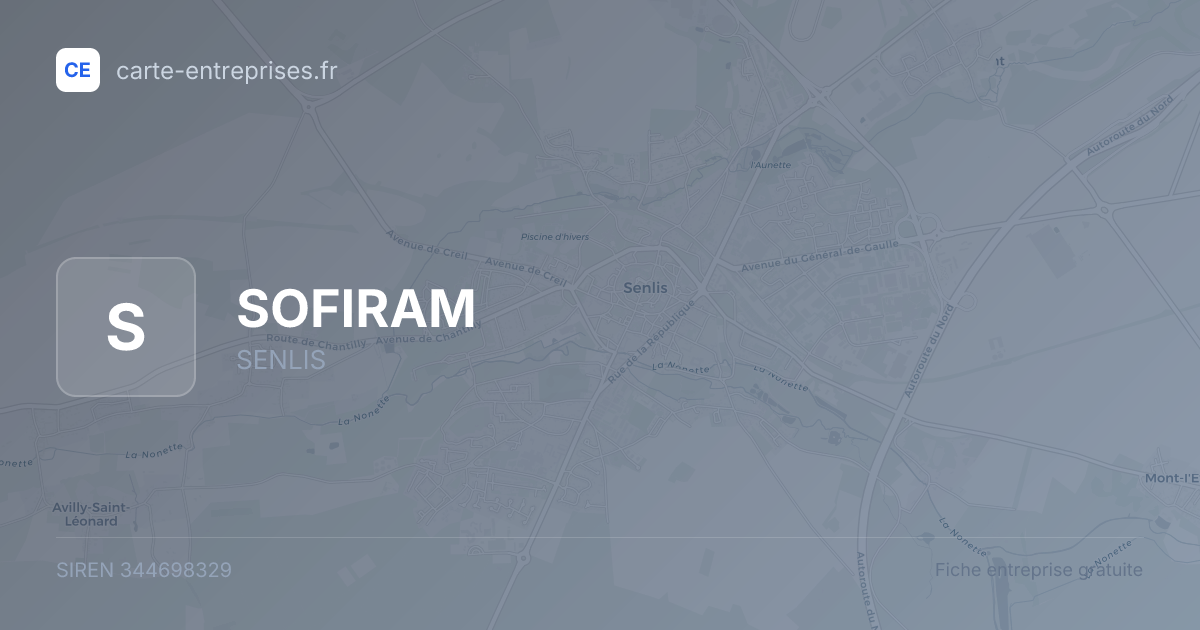 SOFIRAM — 344698329 — fiche entreprise