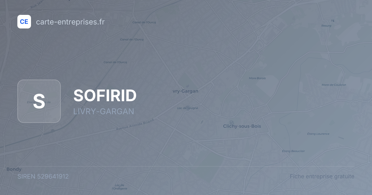 SOFIRID — 529641912 — fiche entreprise