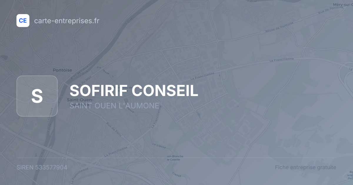 SOFIRIF CONSEIL — 533577904 — fiche entreprise
