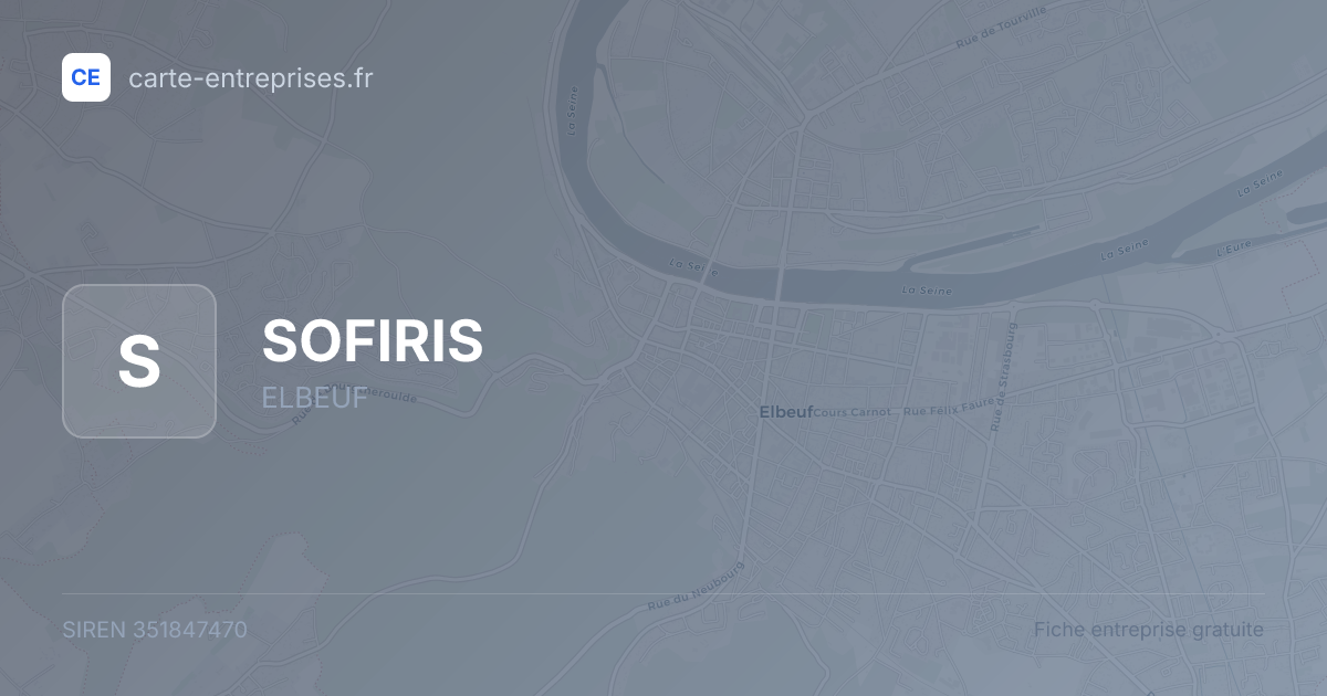 SOFIRIS — 351847470 — fiche entreprise