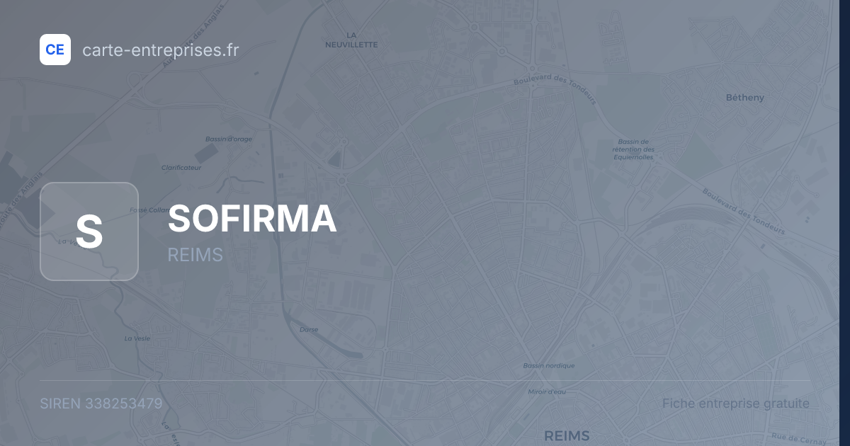 SOFIRMA — 338253479 — fiche entreprise
