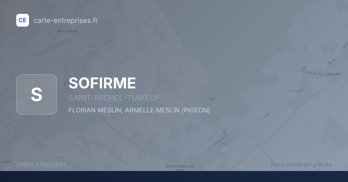 SOFIRME — 479852642 — fiche entreprise