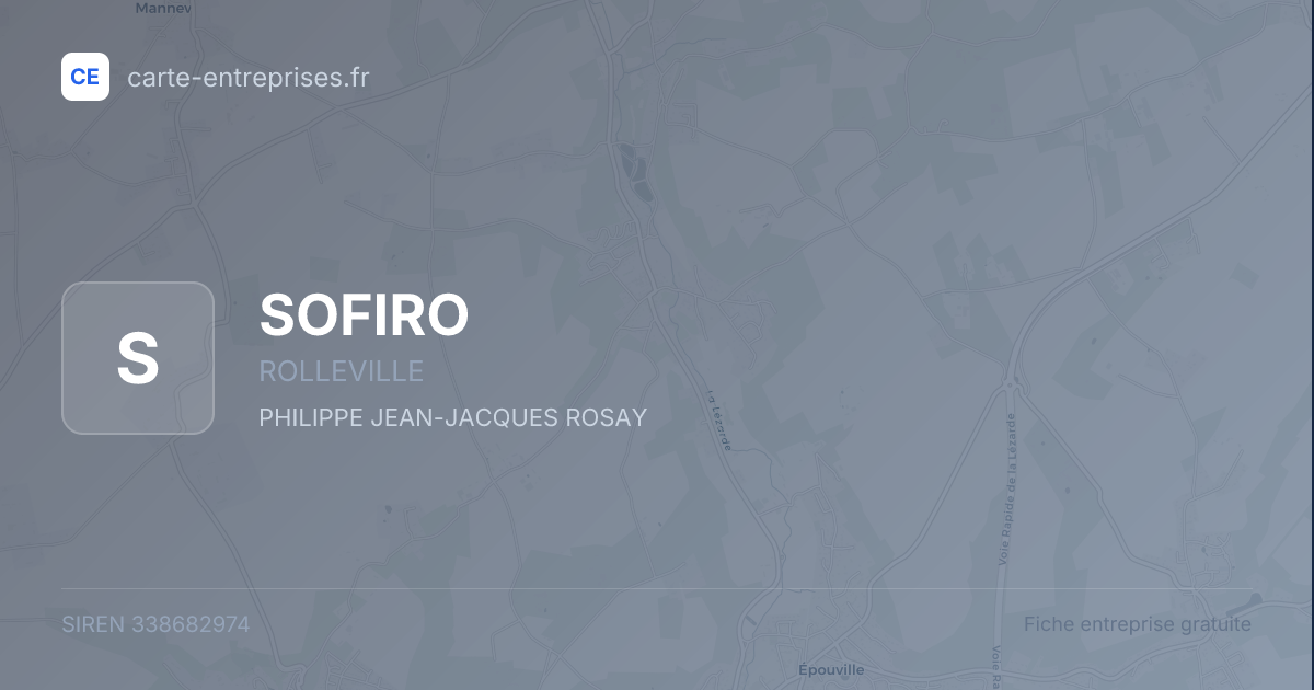 SOFIRO — 338682974 — fiche entreprise