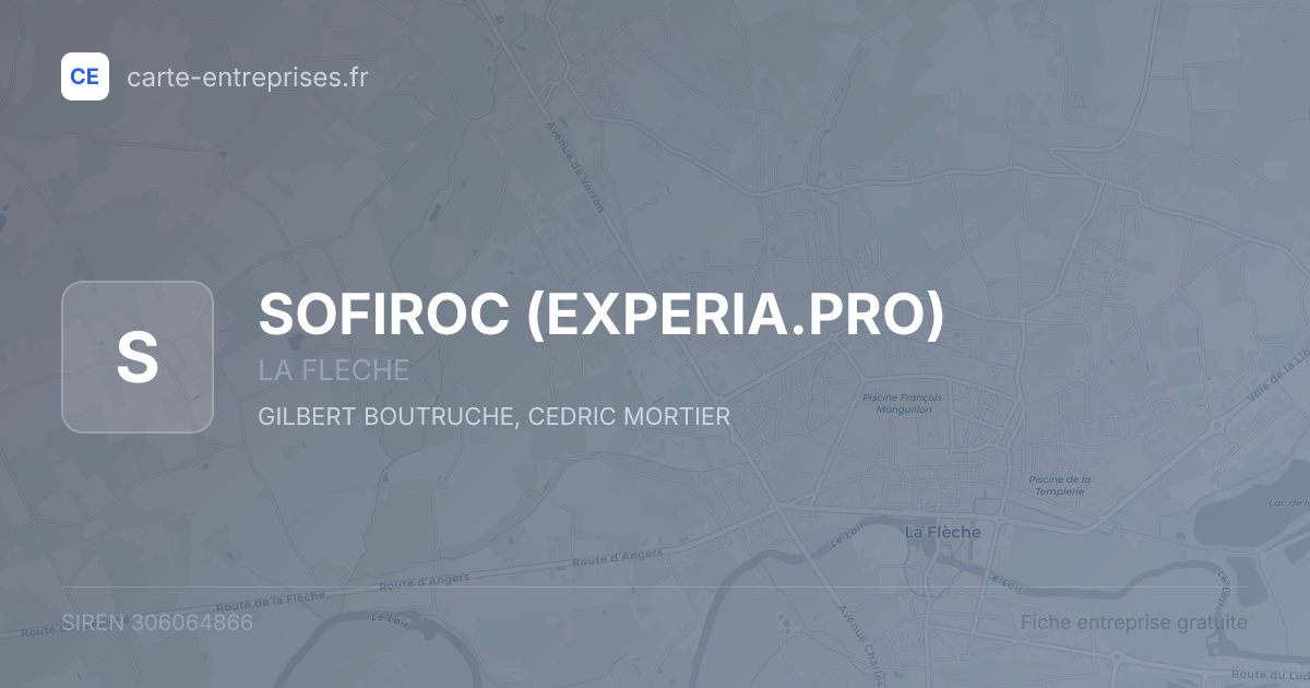 SOFIROC (EXPERIA.PRO) — 306064866 — fiche entreprise