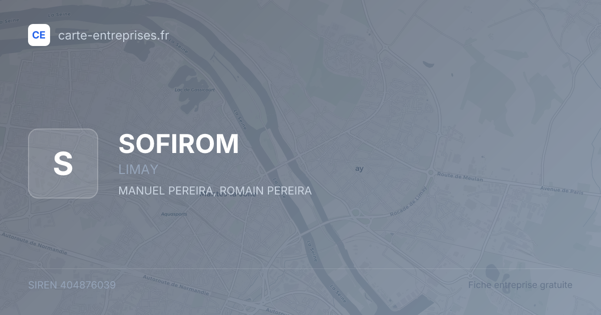 SOFIROM — 404876039 — fiche entreprise