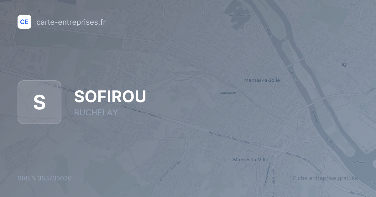 SOFIROU — 353735020 — fiche entreprise