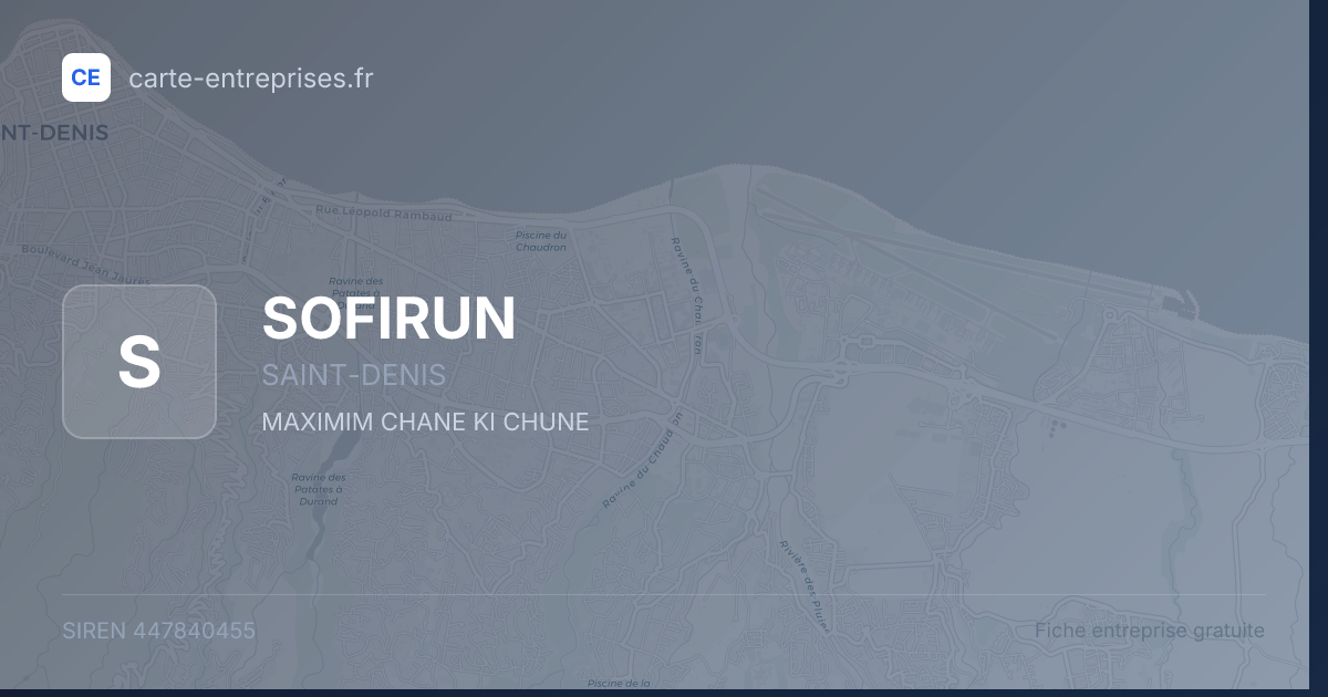 SOFIRUN — 447840455 — fiche entreprise
