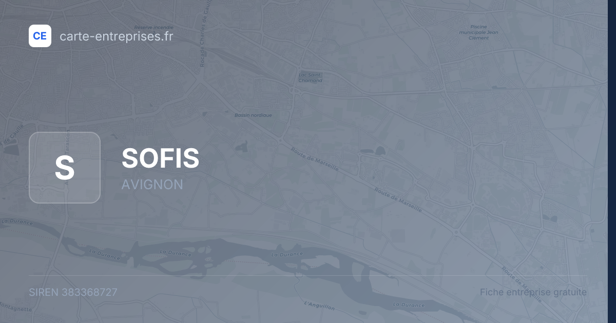 SOFIS — 383368727 — fiche entreprise