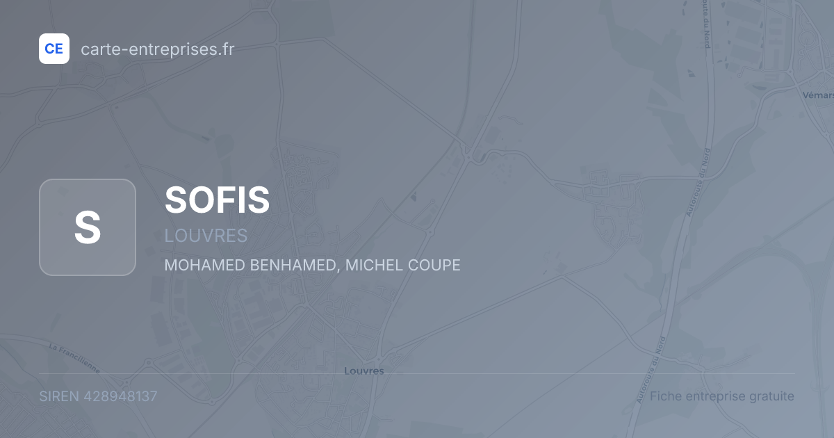 SOFIS — 428948137 — fiche entreprise