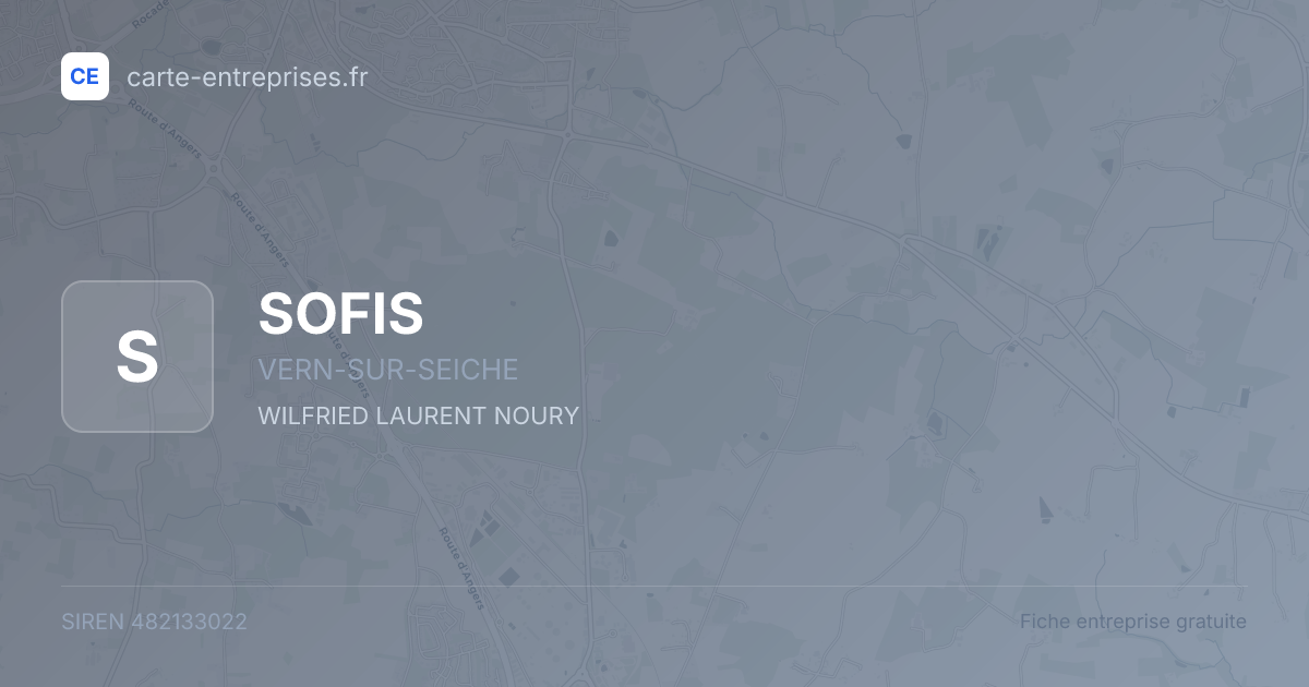 SOFIS — 482133022 — fiche entreprise