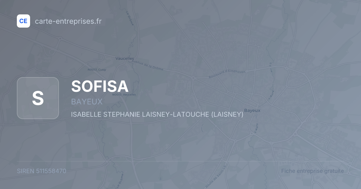 SOFISA — 511558470 — fiche entreprise