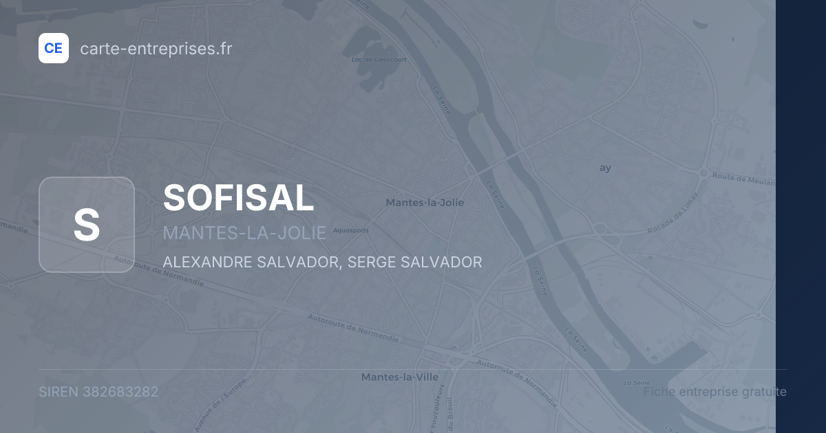 SOFISAL — 382683282 — fiche entreprise