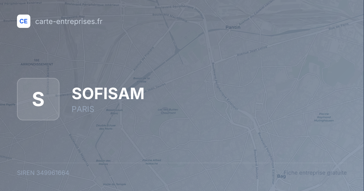SOFISAM — 349961664 — fiche entreprise