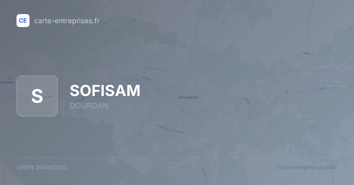 SOFISAM — 394162093 — fiche entreprise