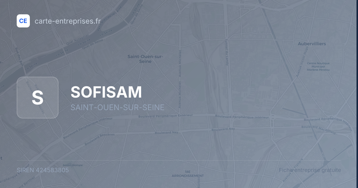 SOFISAM — 424583805 — fiche entreprise