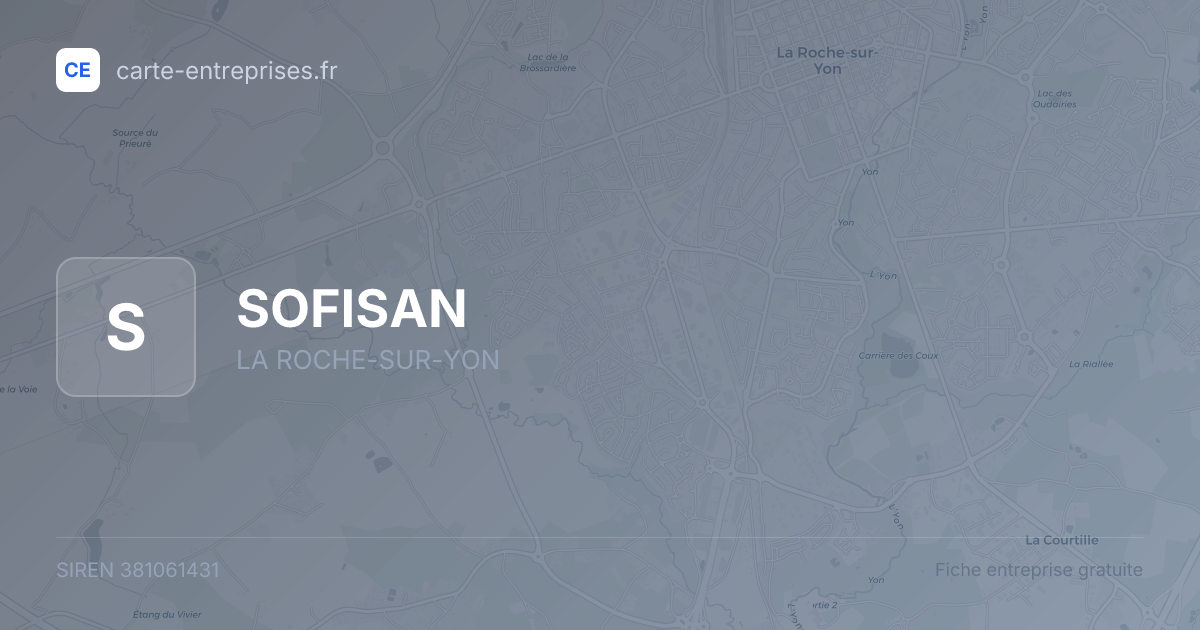 SOFISAN — 381061431 — fiche entreprise
