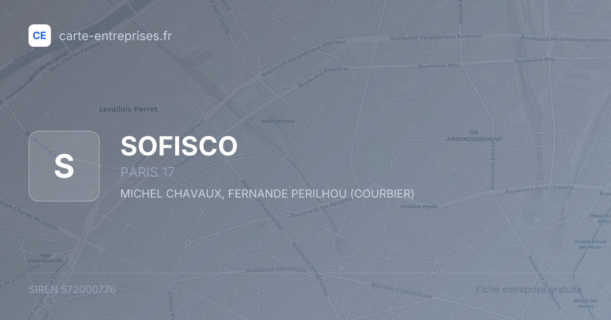SOFISCO — 572000776 — fiche entreprise