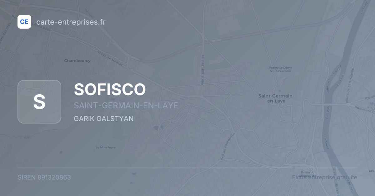 SOFISCO — 891320863 — fiche entreprise