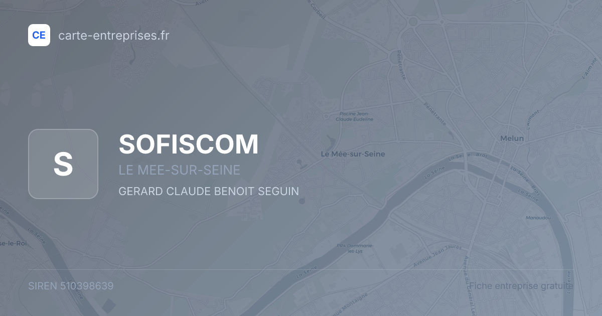 SOFISCOM — 510398639 — fiche entreprise
