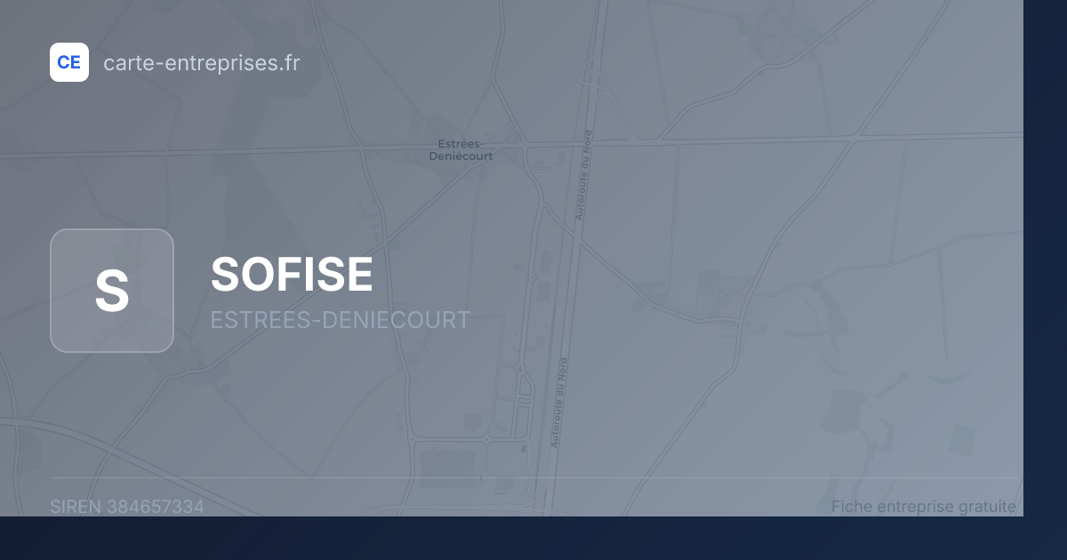 SOFISE — 384657334 — fiche entreprise