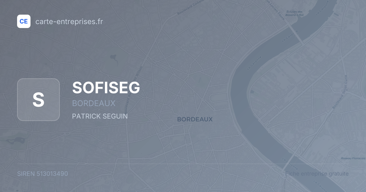 SOFISEG — 513013490 — fiche entreprise