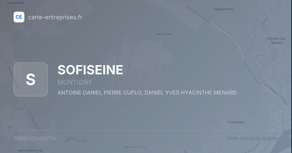 SOFISEINE — 533453700 — fiche entreprise