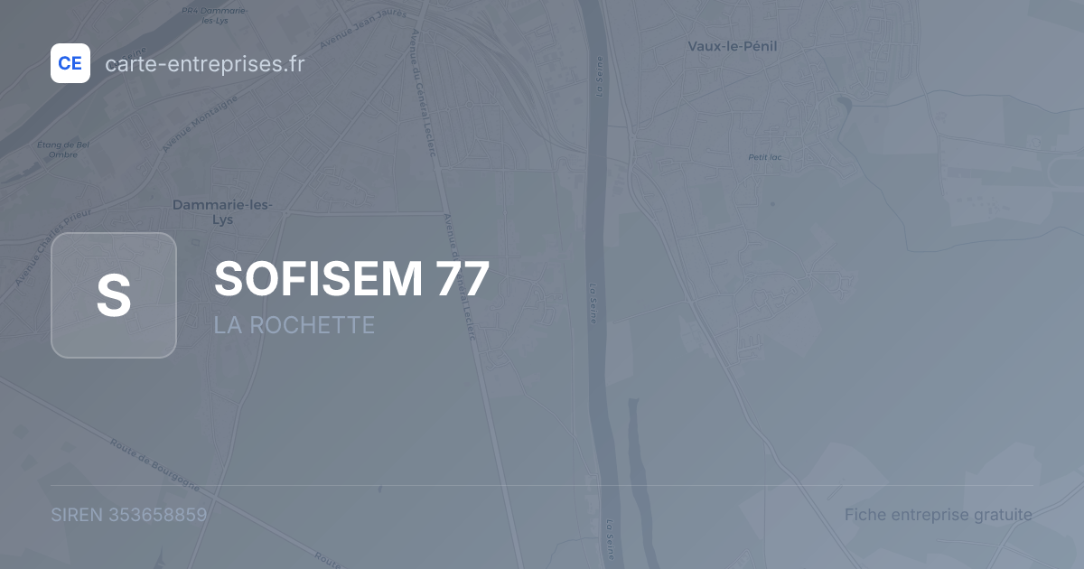 SOFISEM 77 — 353658859 — fiche entreprise