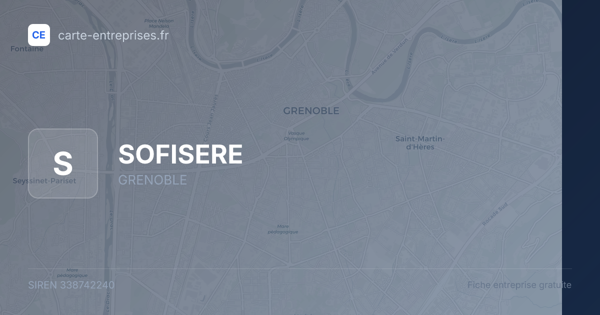 SOFISERE — 338742240 — fiche entreprise