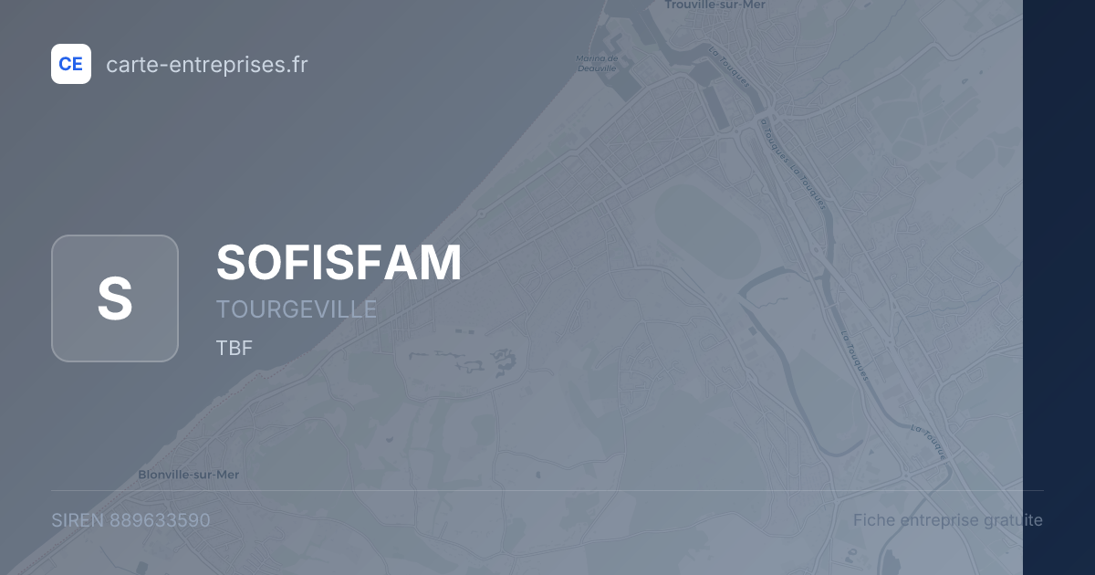 SOFISFAM — 889633590 — fiche entreprise