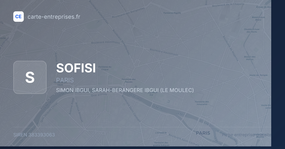 SOFISI — 383393063 — fiche entreprise