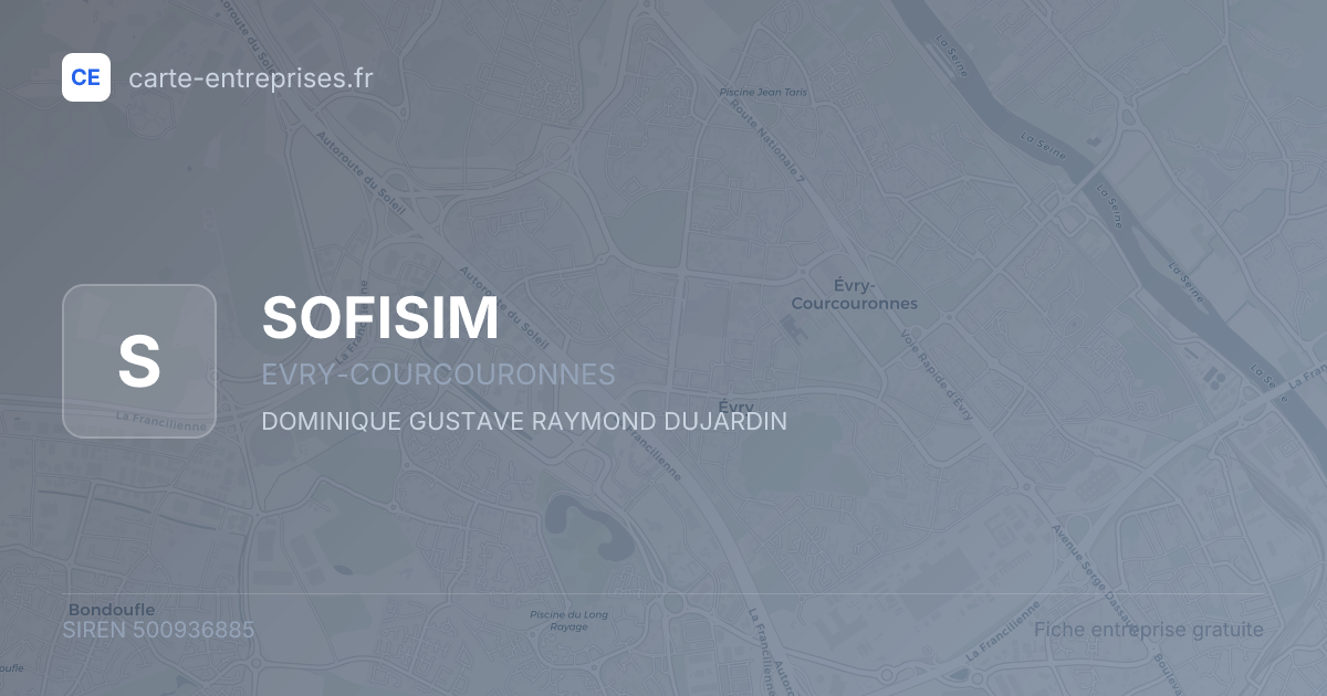 SOFISIM — 500936885 — fiche entreprise