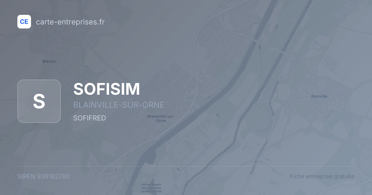 SOFISIM — 939162780 — fiche entreprise