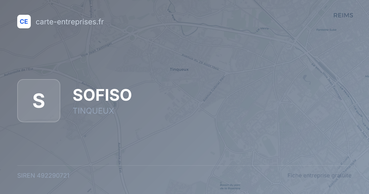 SOFISO — 492290721 — fiche entreprise