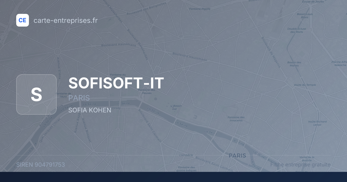 SOFISOFT-IT — 904791753 — fiche entreprise