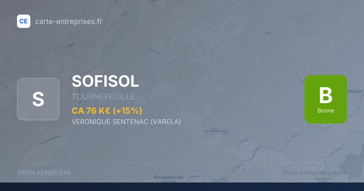 SOFISOL — 434802849 — fiche entreprise