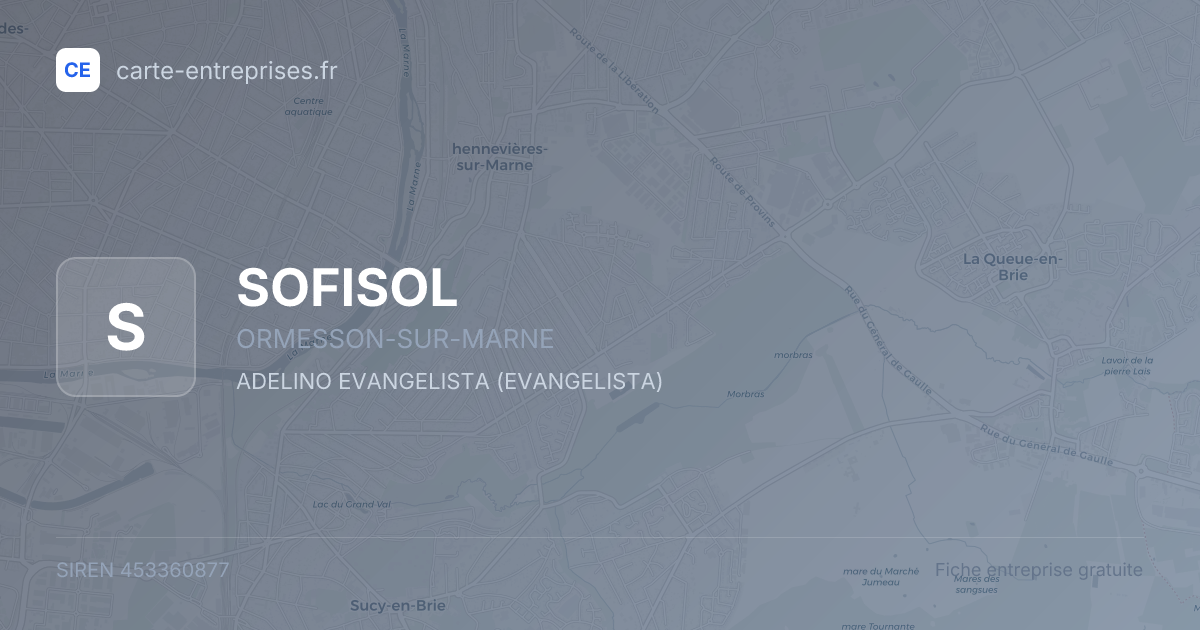 SOFISOL — 453360877 — fiche entreprise