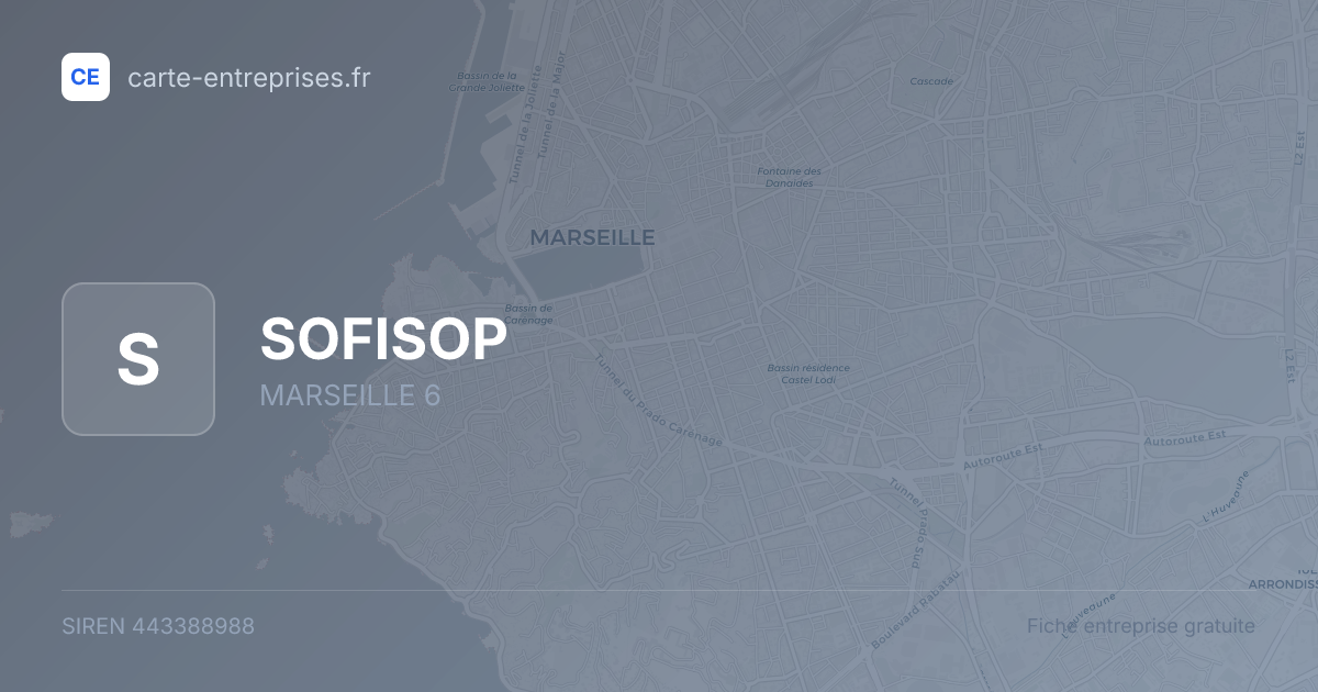 SOFISOP — 443388988 — fiche entreprise