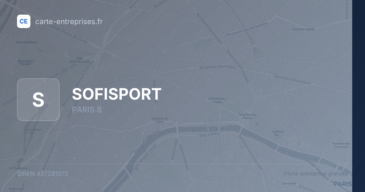 SOFISPORT — 437281272 — fiche entreprise