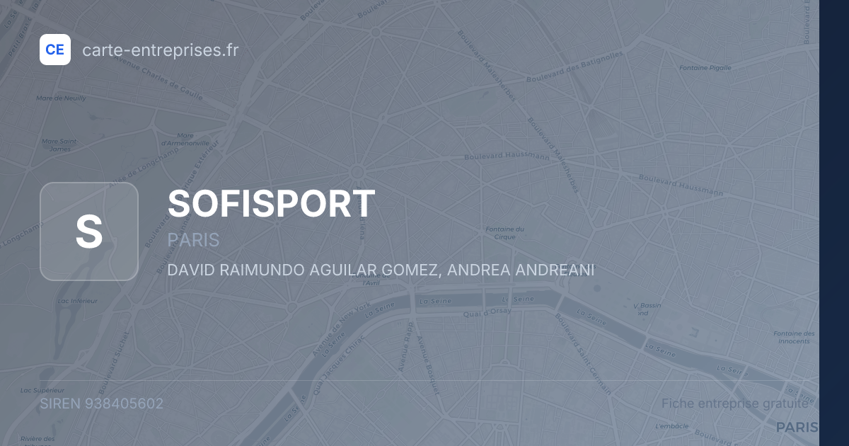 SOFISPORT — 938405602 — fiche entreprise