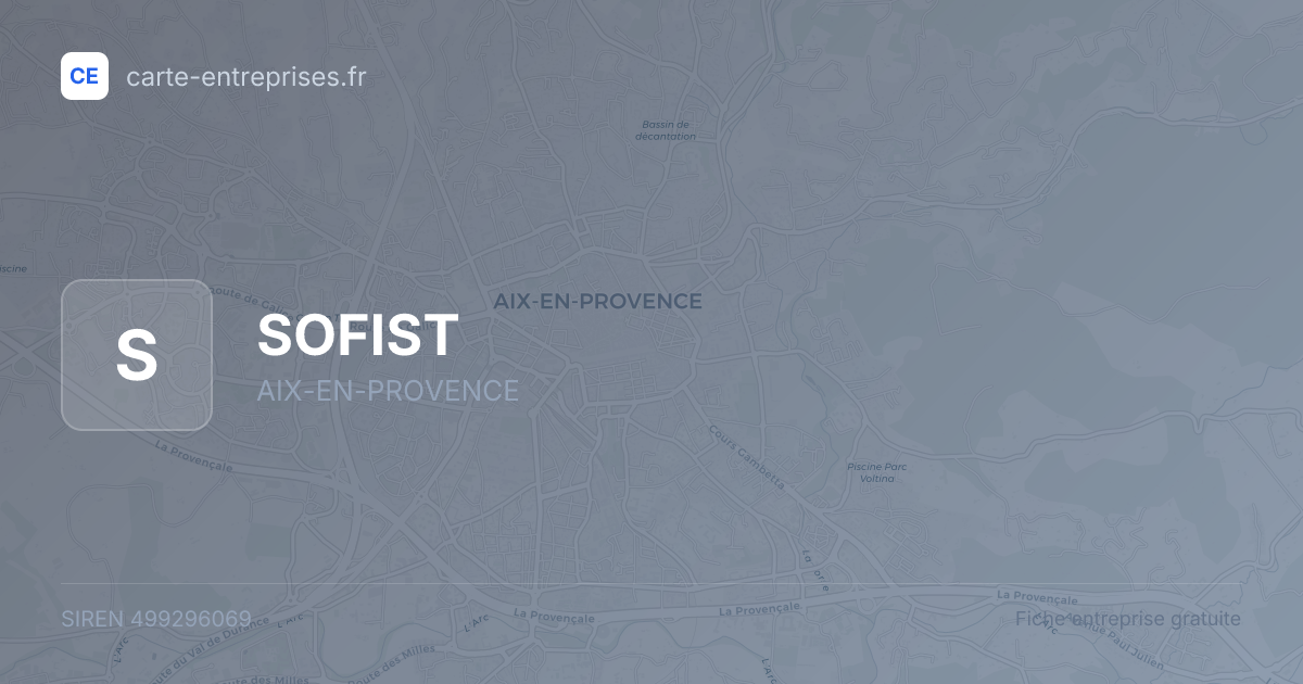 SOFIST — 499296069 — fiche entreprise